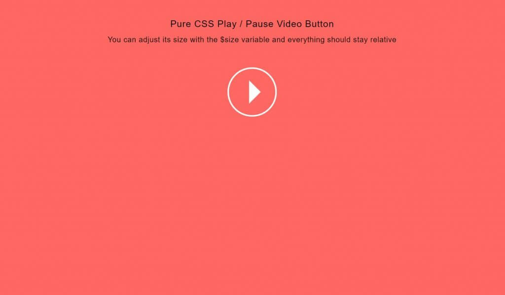 css circular play and pause button
