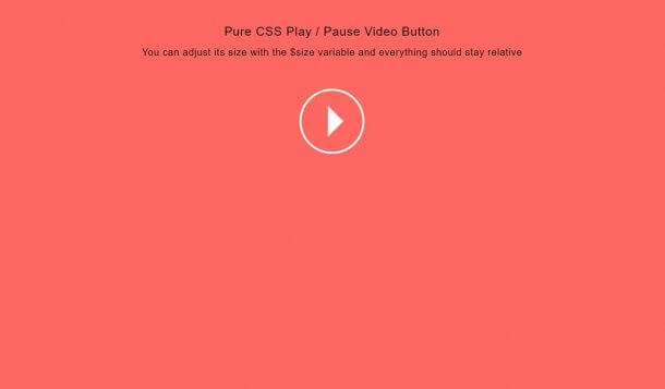 CSS Play Pause Button Examples With Animation - OnAirCode