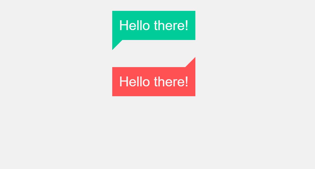 speech bubble using html