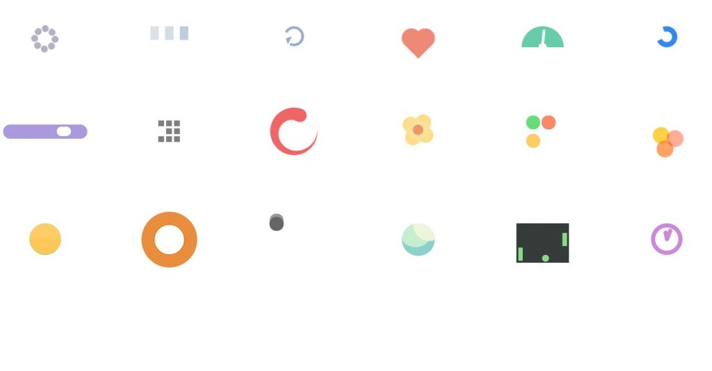 example of loading spinner with animation achieved using HTML, CSS/CSS3, Bootstrap and more.
