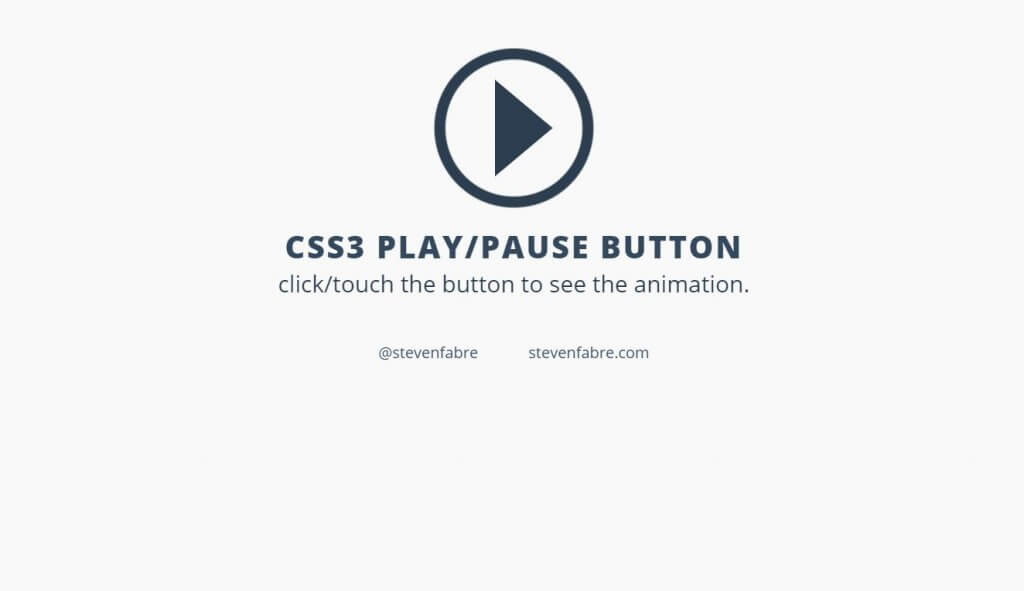 css circular play and pause button