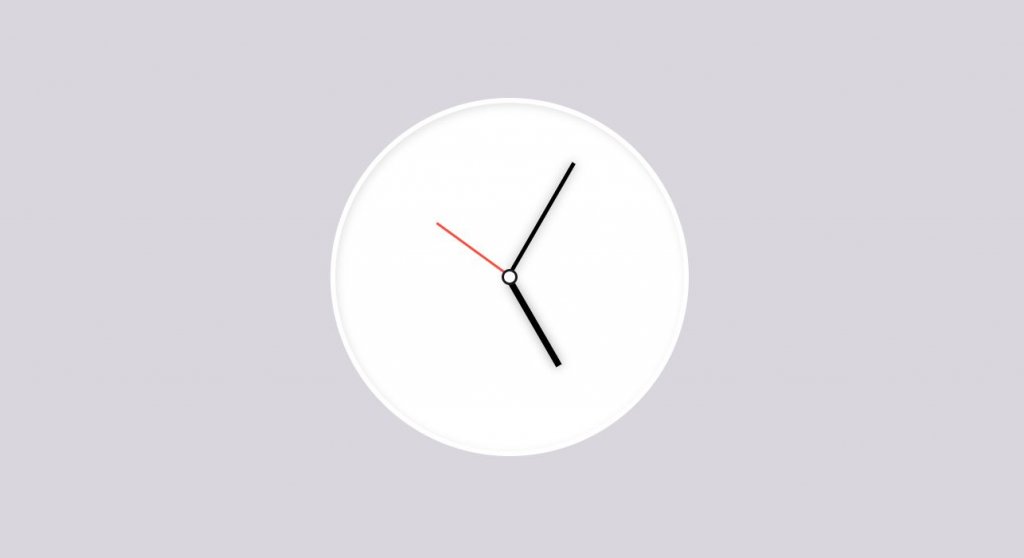 HTML CSS digital clock animation countdown timer clock. 