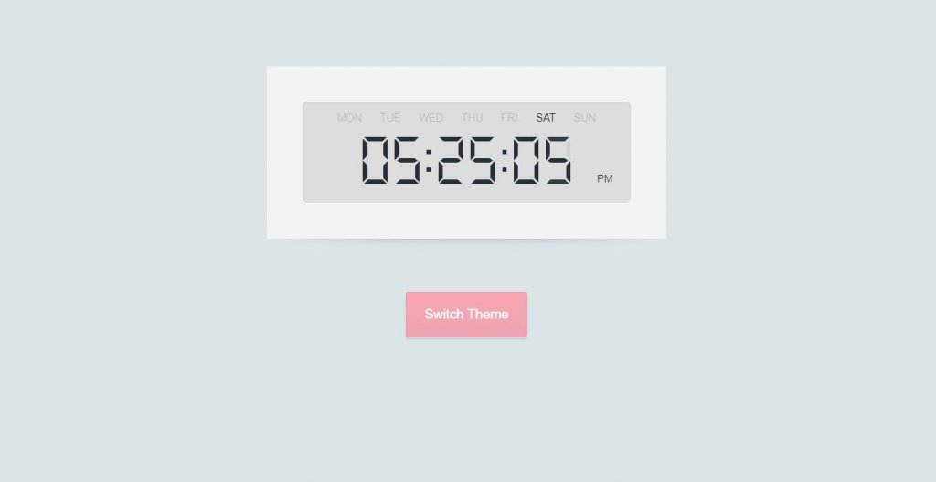 html digital countdown clock 