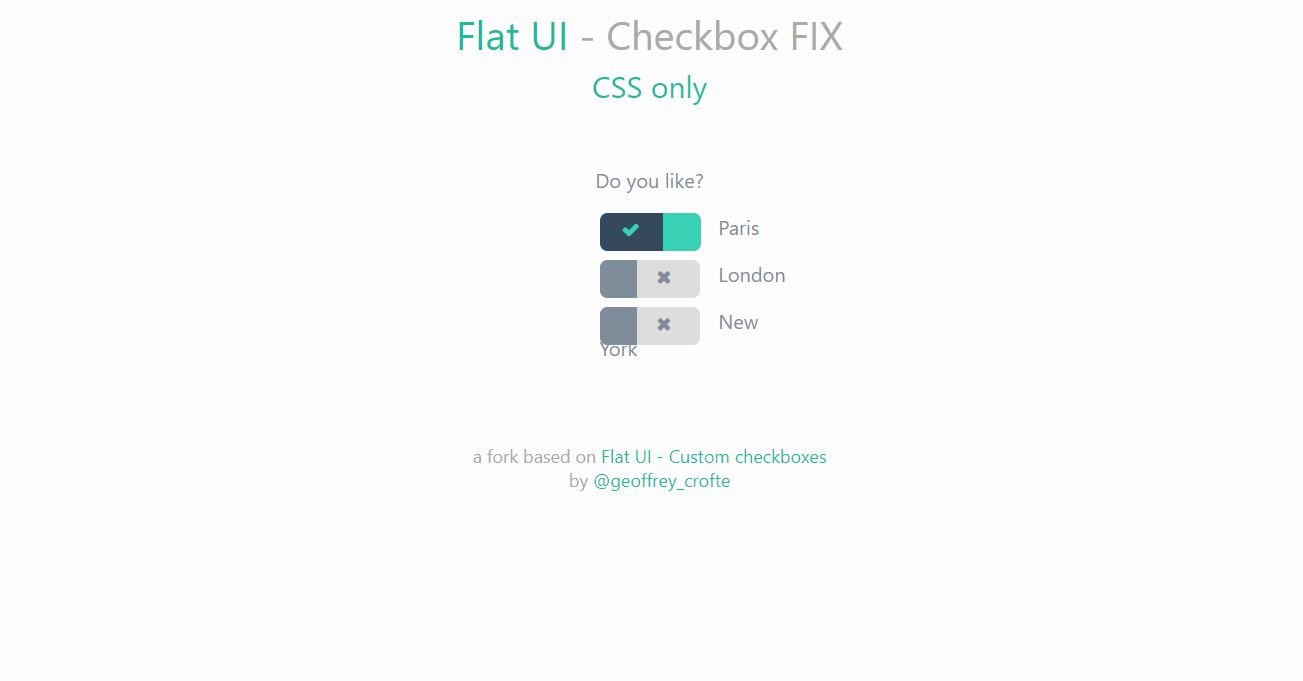 35+ Awesome Checkbox CSS Examples - OnAirCode