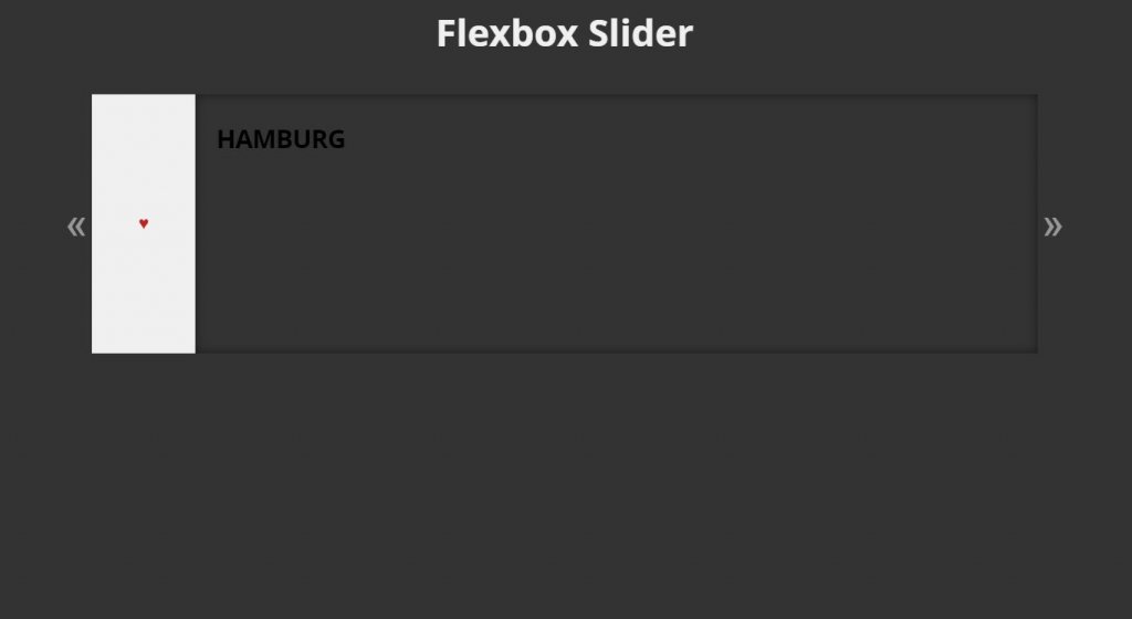 Flexbox Slider css image