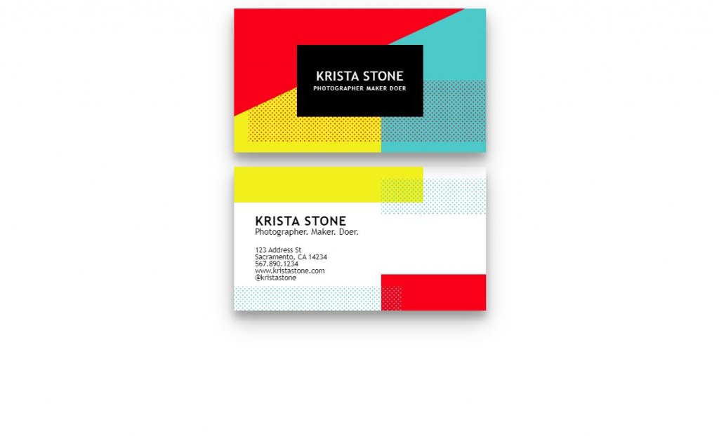 geometric business card