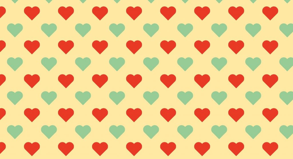 hearts background pattern