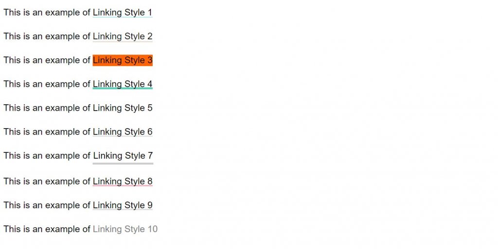 HTML Link Styles