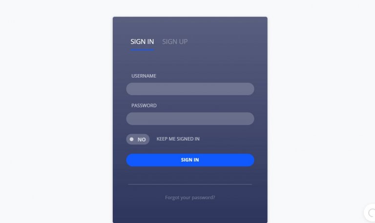 12+ jQuery Login Forms Example - OnAirCode