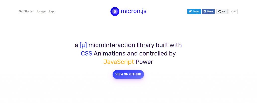 Micron CSS transition animation libraries