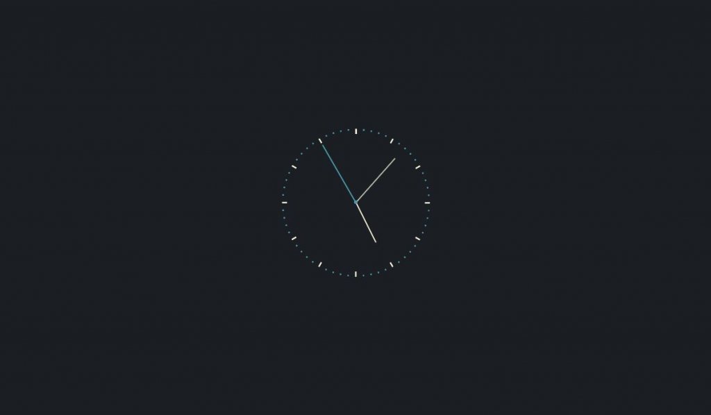 HTML CSS digital clock animation countdown timer clock. 