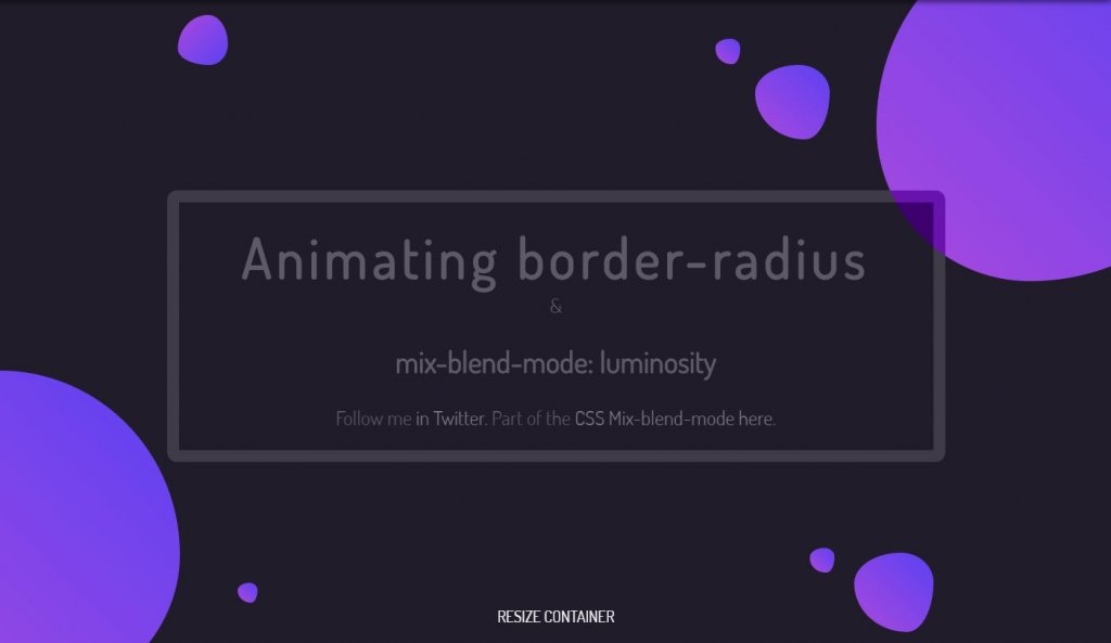 Mix Blend Mode Animating Border Radius  