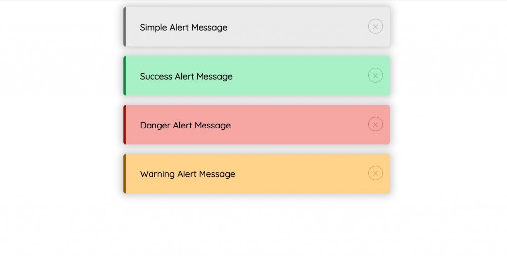 Modern CSS alert box 