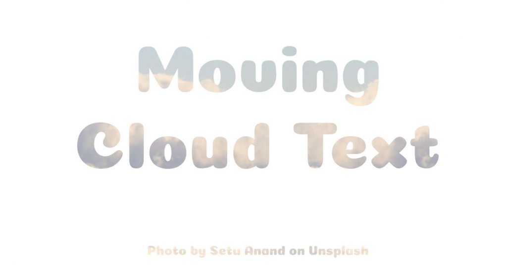 moving cloud
