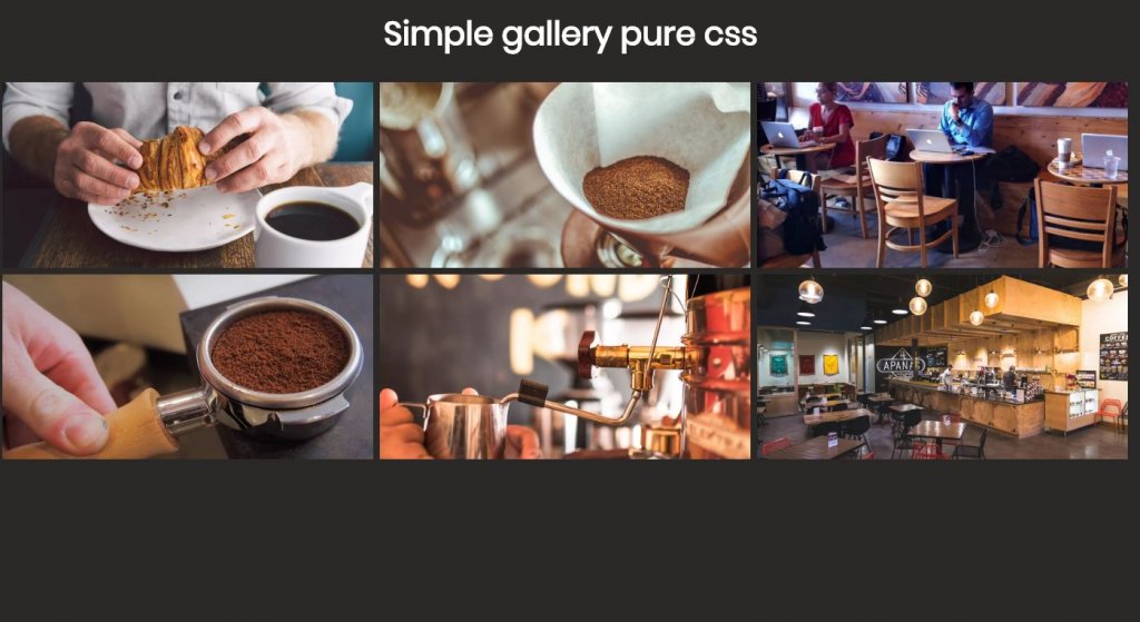 simple pure css image/photo gallery