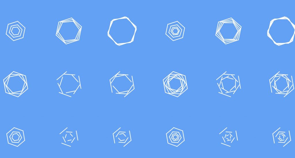 pure css hexagonal spinners