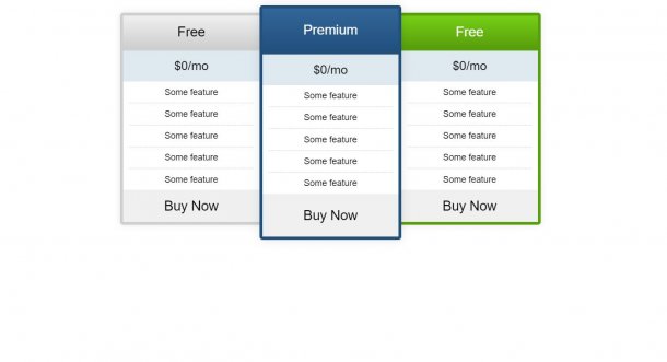 20+ HTML CSS Pricing Table Examples - OnAirCode