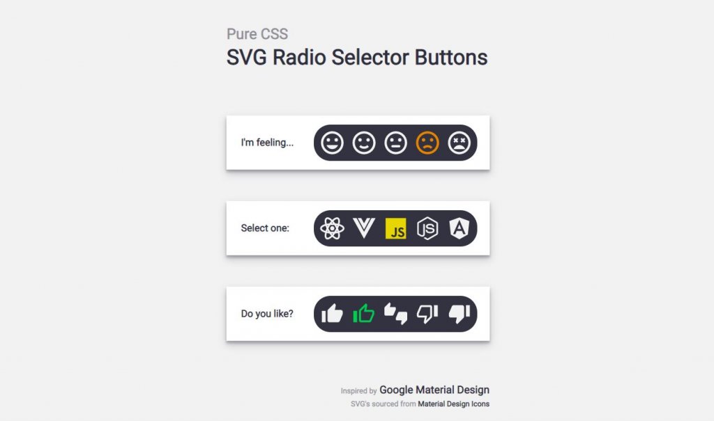 svg radio selector 