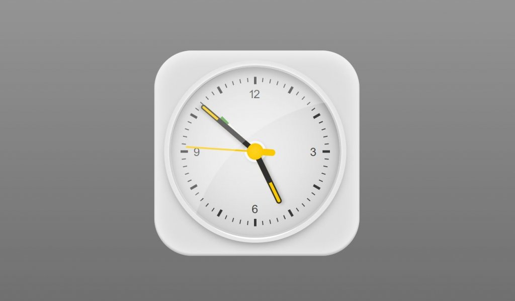 pure html braun clock