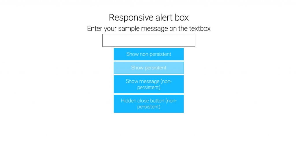  Responsive Alert Box 