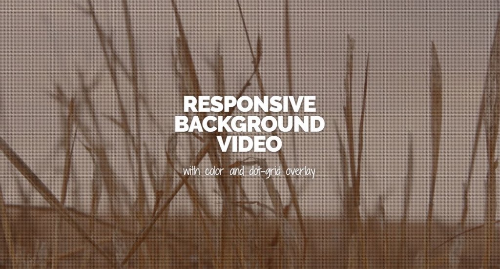 responsive background mp4 video using html,css,bootstrap and javasript