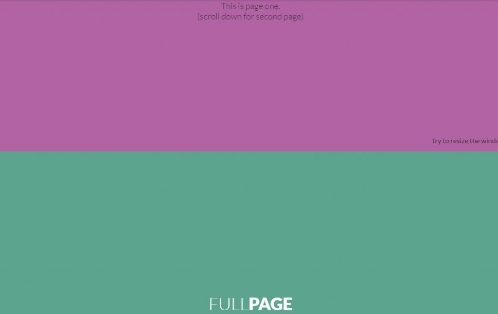 Multiple Full-Page DIV Pure CSS