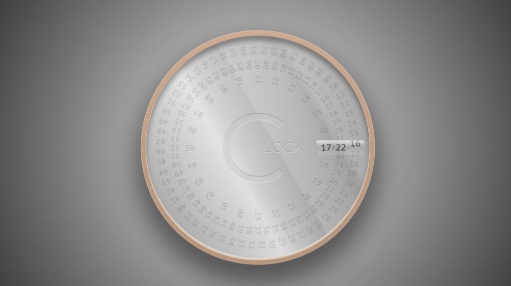 rotating html countdown clock 