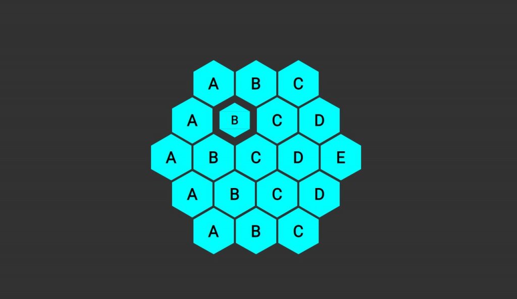 scss hexagonal
