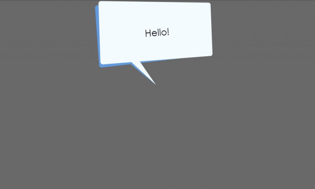 how to make speech bubble in html