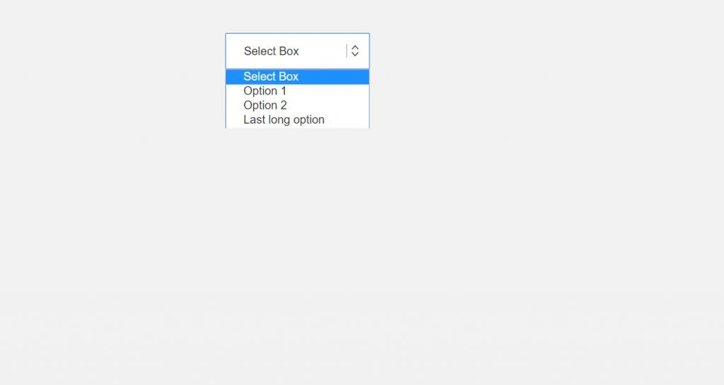 styling select box css