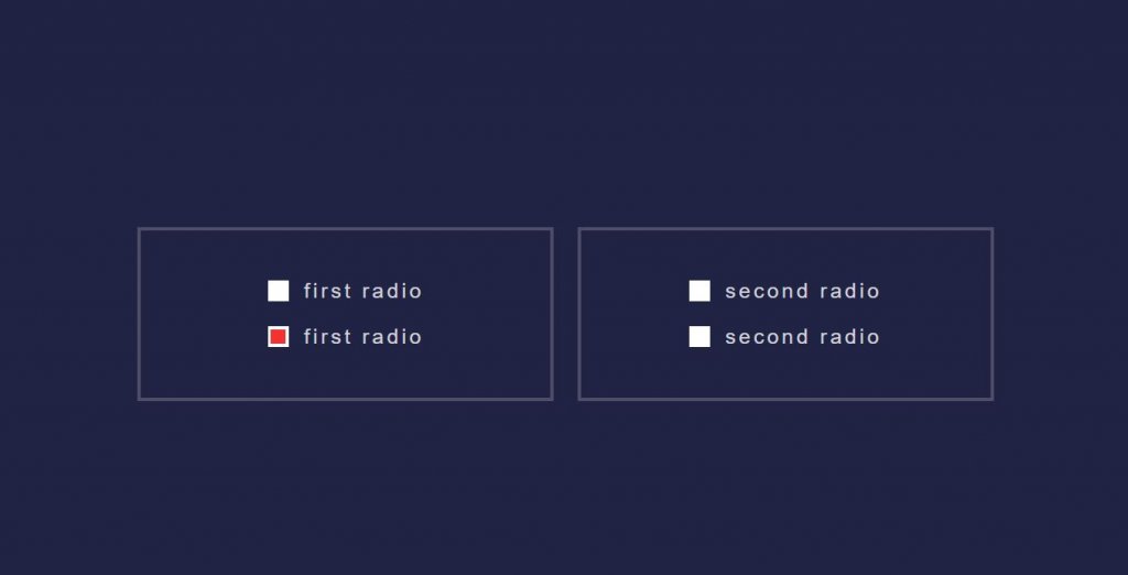 toggle radio input