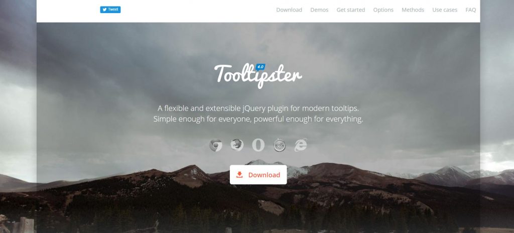 jQuery(JavaScript) Tooltip ToolTipster