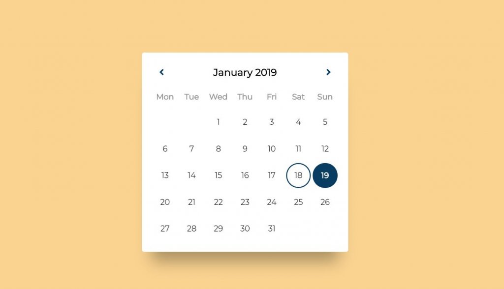 CSS grid calendar