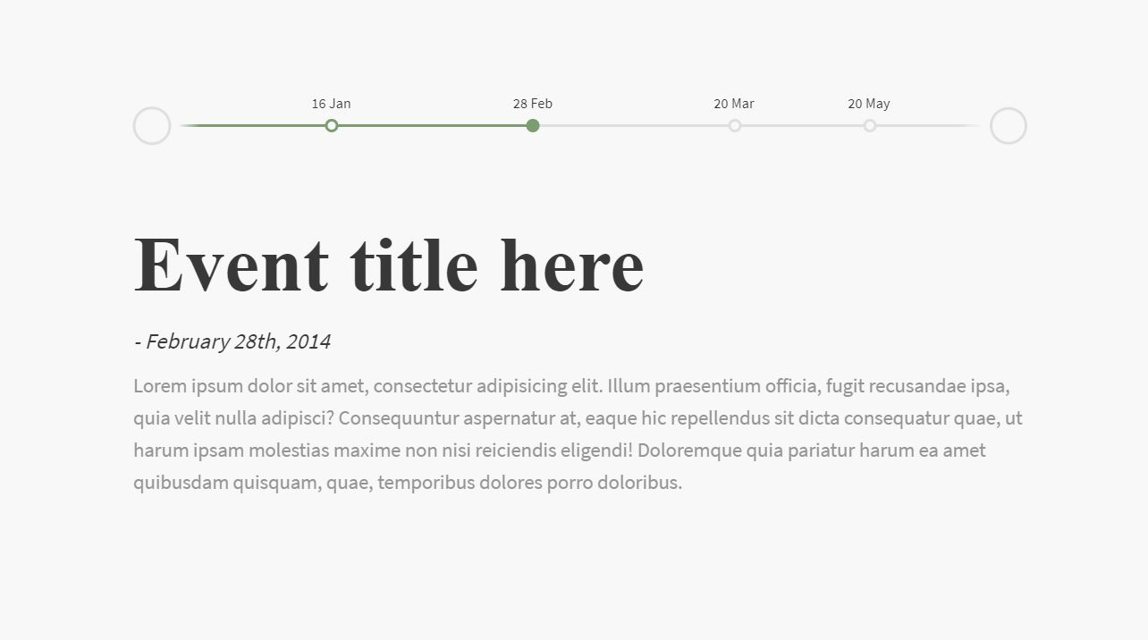 15+ Bootstrap Timeline Horizontal Examples - OnAirCode