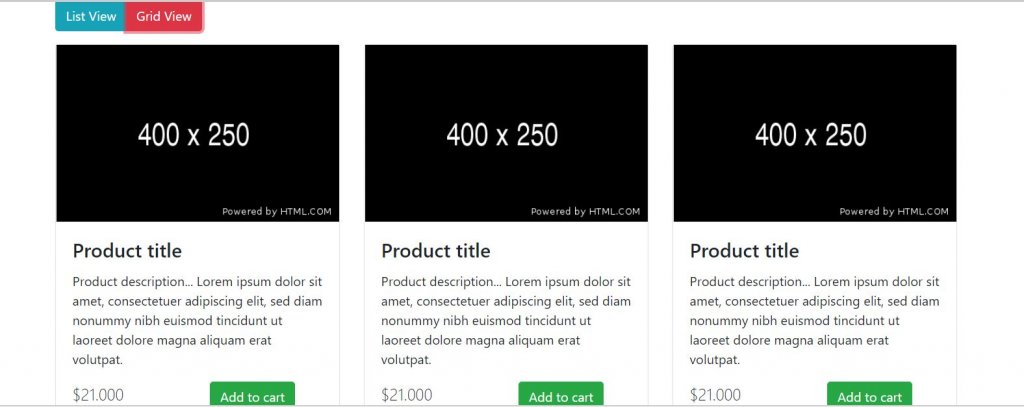 Bootstrap list grid systems