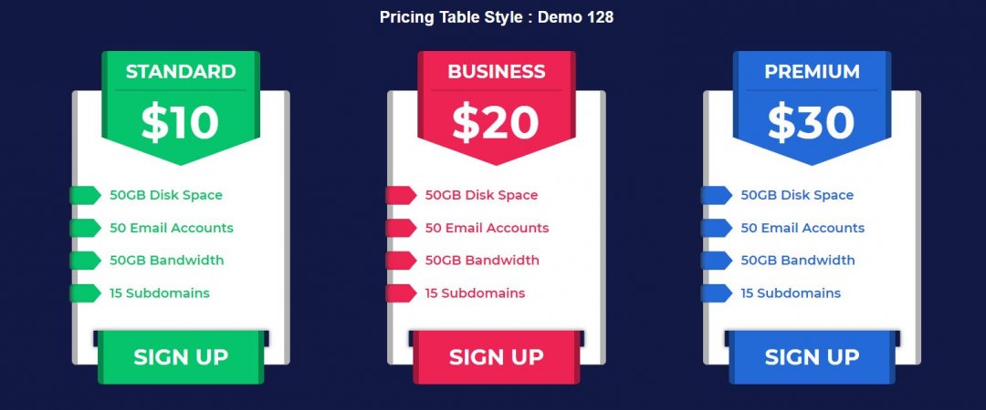 17+ Bootstrap Pricing Table Examples Code Snippet - OnAirCode