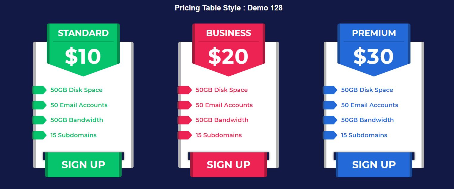 17+ Bootstrap Pricing Table Examples Code Snippet - OnAirCode