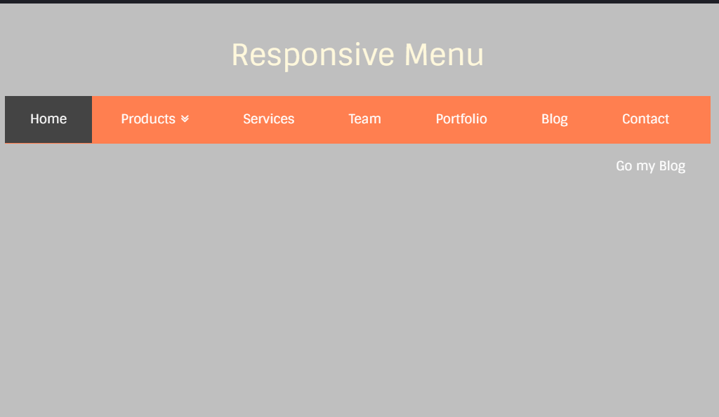Responsive and Mega menu 