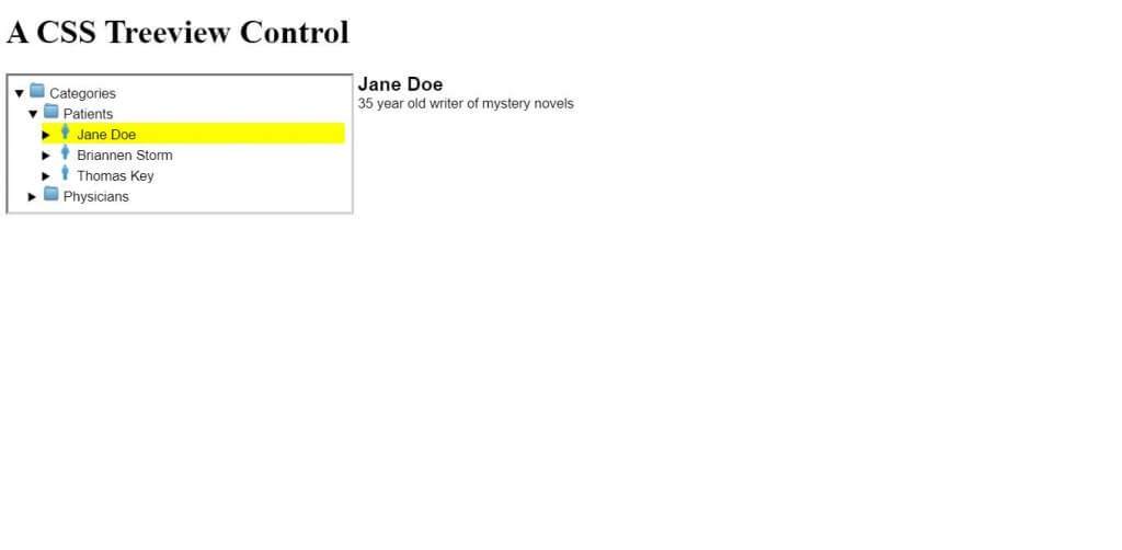 A CSS Treeview control