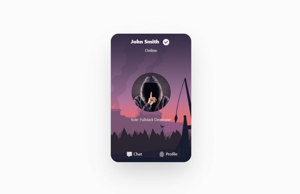 Awesome profile card design