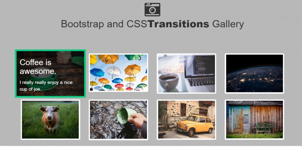 Thumbnail gallery class using Bootstrap