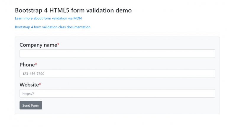 15+ Bootstrap Form Validation Examples Code Snippet - OnAirCode