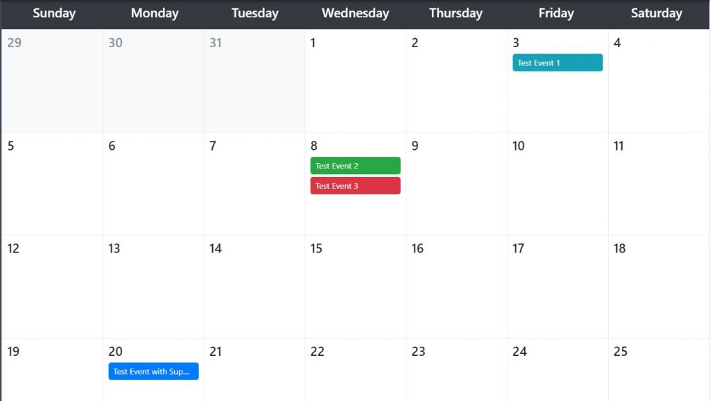 12+ Bootstrap Calendar Inspiration Examples Code Snippet OnAirCode