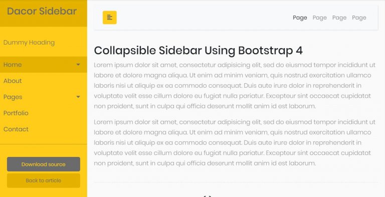 23+ Bootstrap Sidebar Awesome Examples - OnAirCode