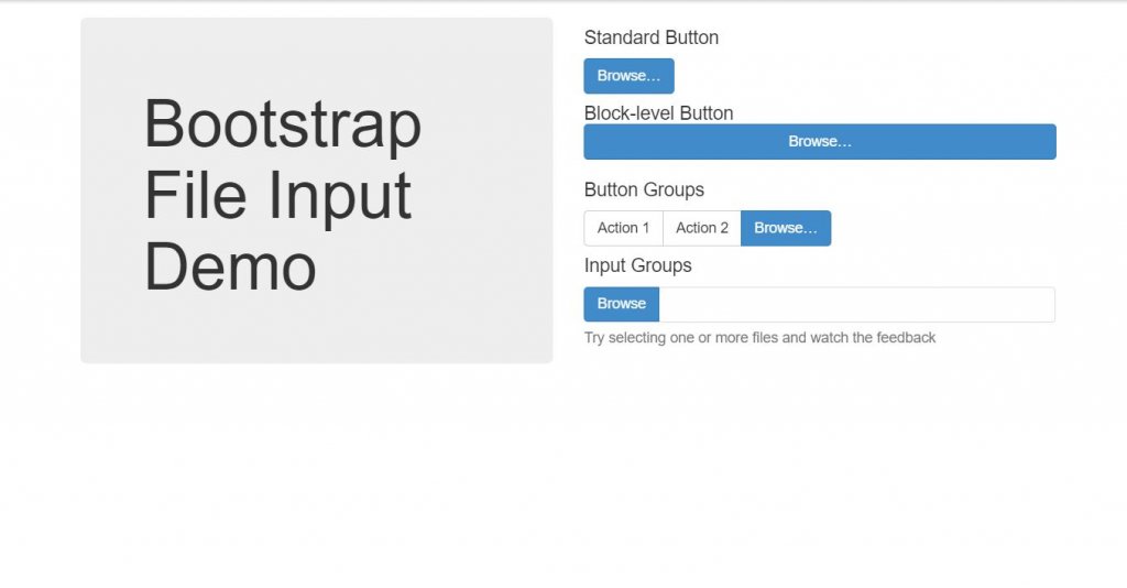 bootstrap file upload example