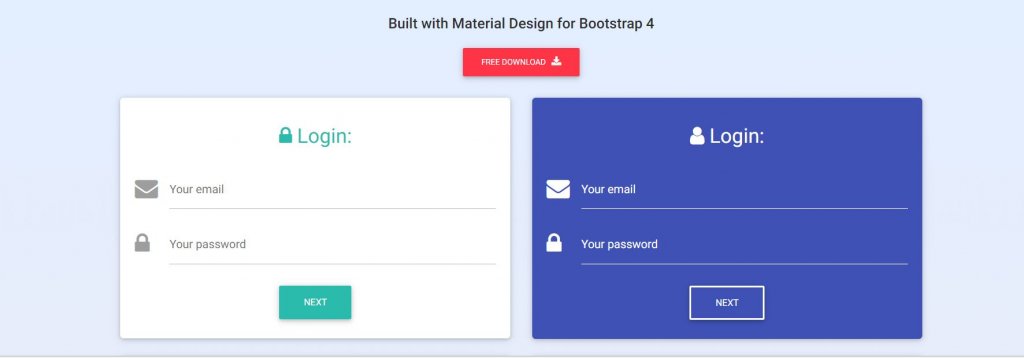 Material design forms