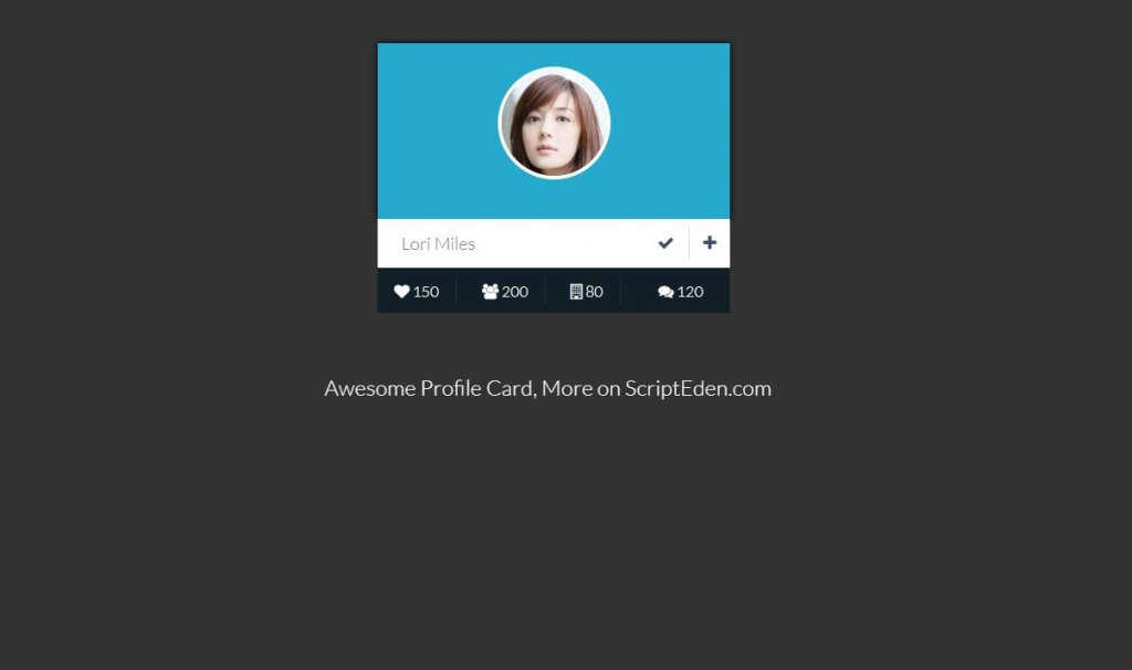 profile card