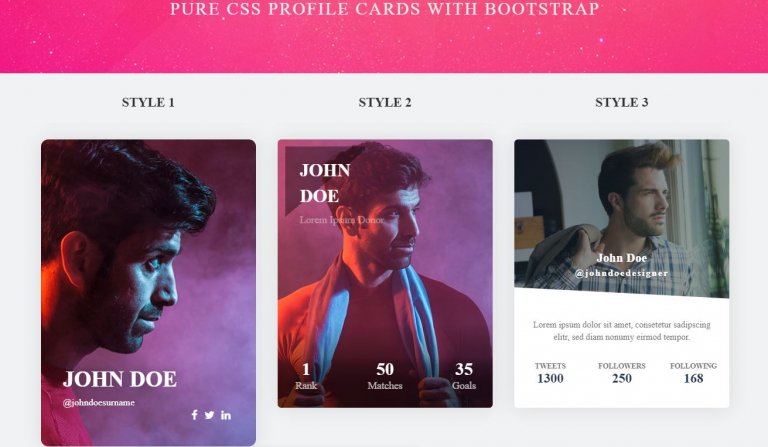 15+ Bootstrap User Profile Page Design Examples - OnAirCode