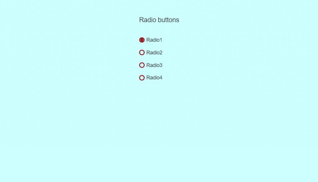 examples of Bootstrap radio button
