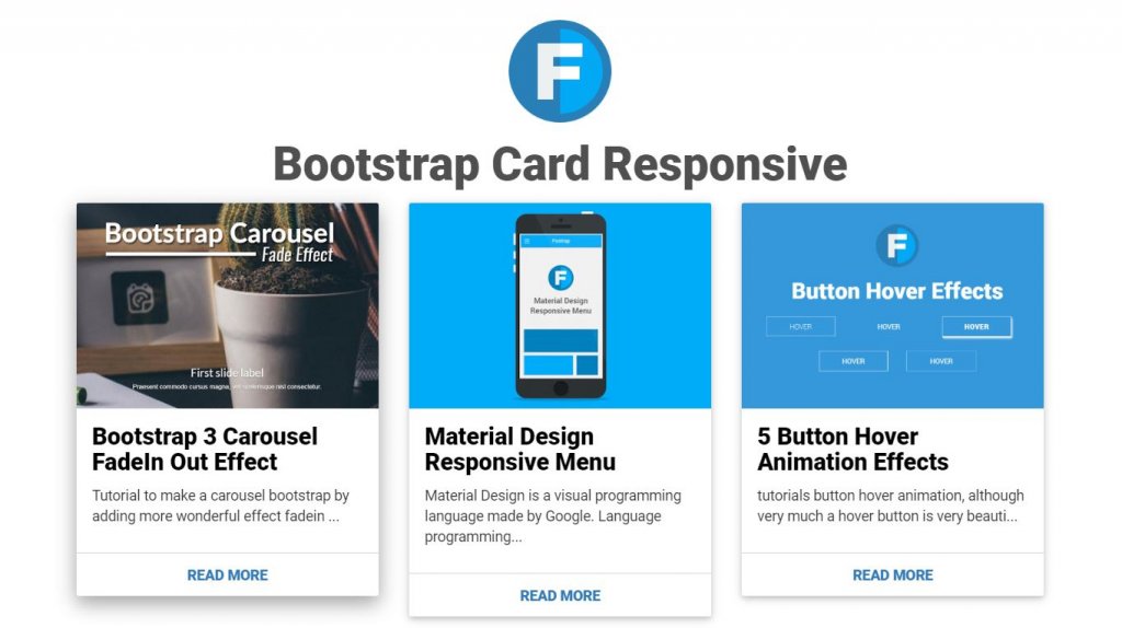 responsive card thumbnail